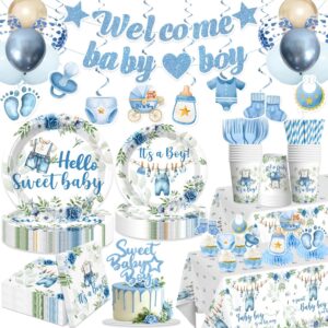 cocomigo 213PCS Blue Baby Boy Showe...