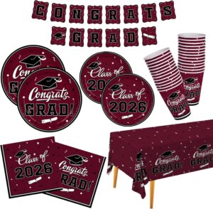 Graduation decorations 2026 Maroon ...
