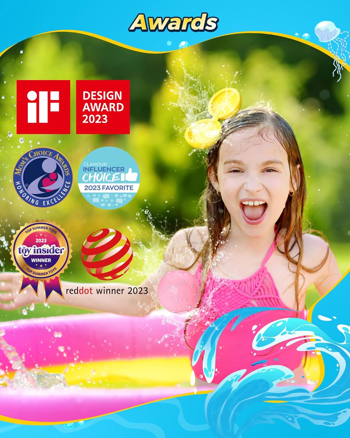 Reusable Water Balloons 12PCS - Summer Water Toys for Pool Beach & Outdoor, Self-Sealing Refillable Water Bombs for Kids Ages 3-14, Magnetic Splash Balls for Kids Fun Games & Activities - Image 9