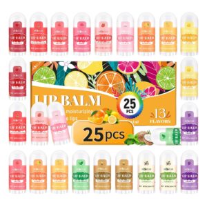 Mini Lip Balm 25 Pack, Natural Lip ...