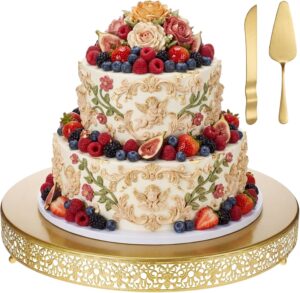 Wenqik 20 Inch Gold Cake Stand Set ...
