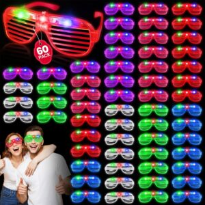 60 Pack LED Glasses ,6 Colors Light...