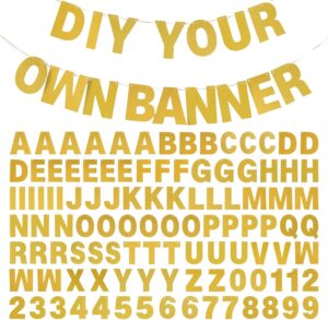 DIY Banner Kit with Letters Glitter...
