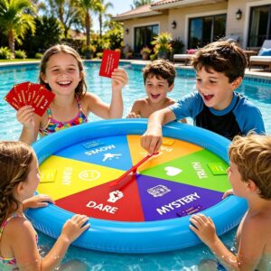 Inflatable Pool Party Game Table wi...