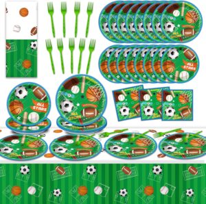 98PCS Sports Party Tableware Supers...