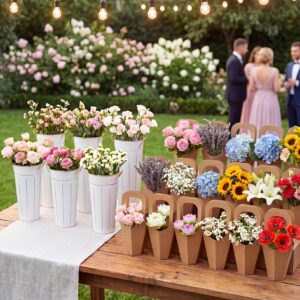 LemonRoad 56 Pcs Flower Bar Buckets...