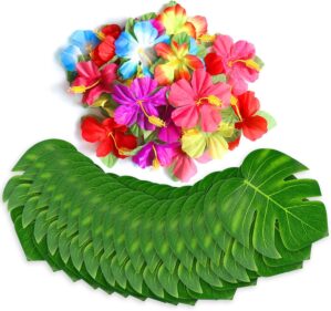 60Pcs Tropical Party Decorations Su...