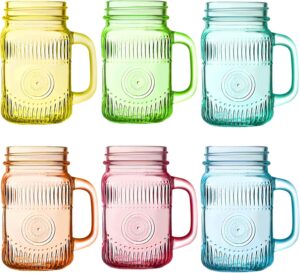 Amzcku Vintage Colored Drinking Gla...