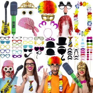 69PCS Colorful Photo Booth Props Se...