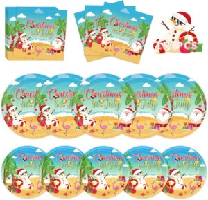 150Pcs Christmas in July Plates and...