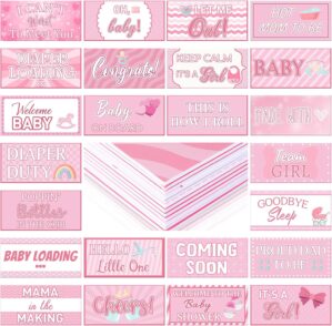 24 Design Pink Baby Shower Photo Bo...
