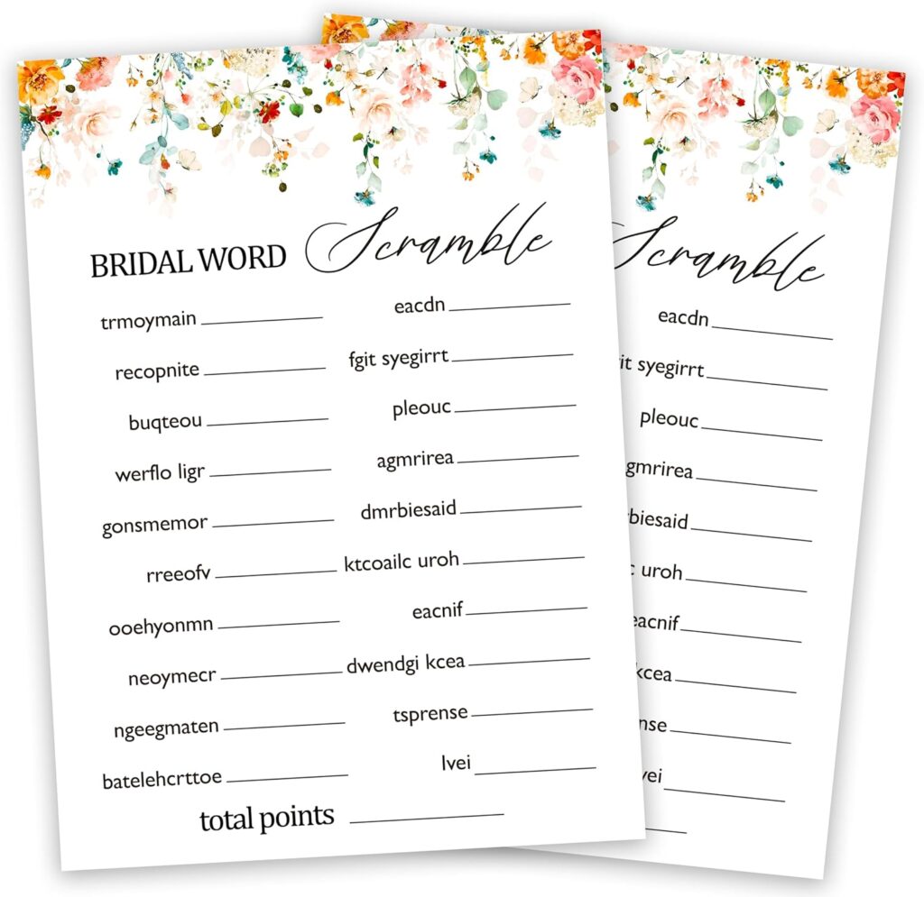 Bridal Shower Supplies