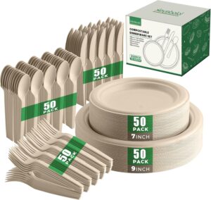 250 Piece Biodegradable Paper Plate...