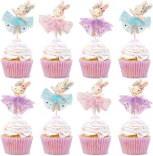 30 PCS Easter Cupcake topper Bunny ...