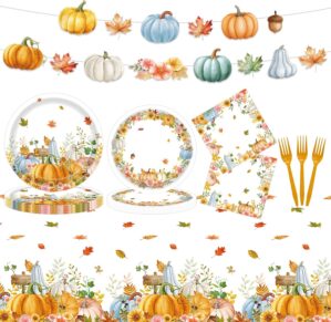 Fall Thanksgiving Paper Plates and ...