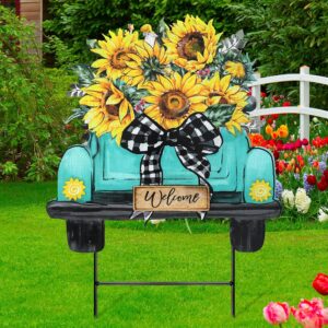 Weysat Sunflowers Yard Sign 13.7 In...