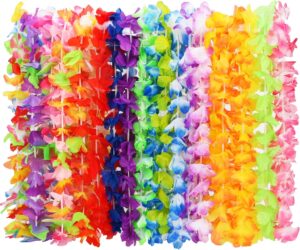 Arrowom 24pcs Hawaiian Leis Bulk Lu...