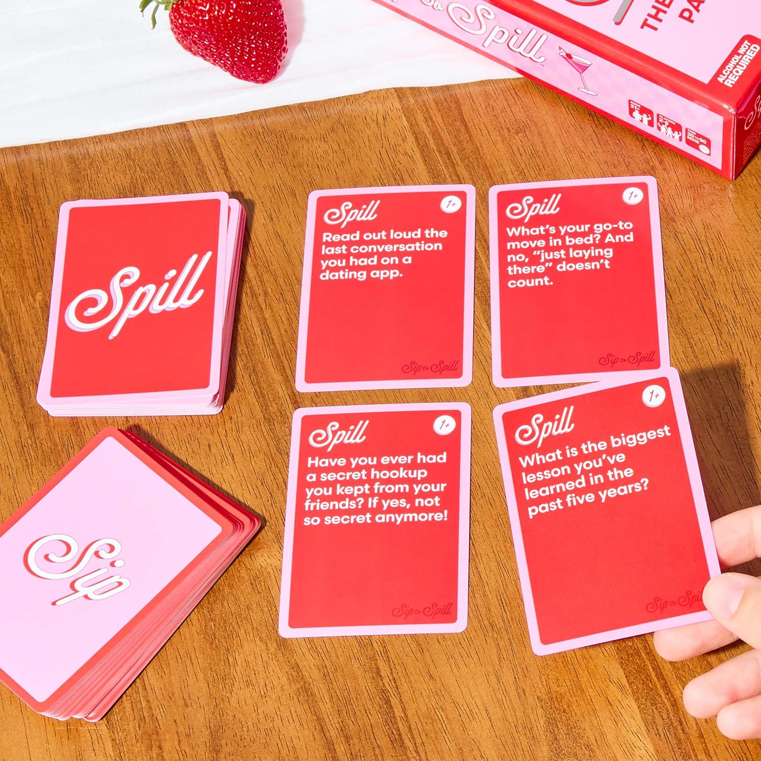 Sip or Spill Party Drinking Game – Fun Summer Drinking Games for Parties, Outdoor & Pool Party Games, Adult Party Game for Groups, Travel-Friendly for Beach & Vacation Fun, Includes 200 Cards - Image 4