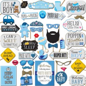 Boy Baby Shower Photo Booth Props &...