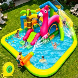 RETRO JUMP Inflatable Water Slide,9...