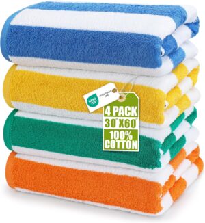 Utopia Towels Pack of 4 Cabana Beac...