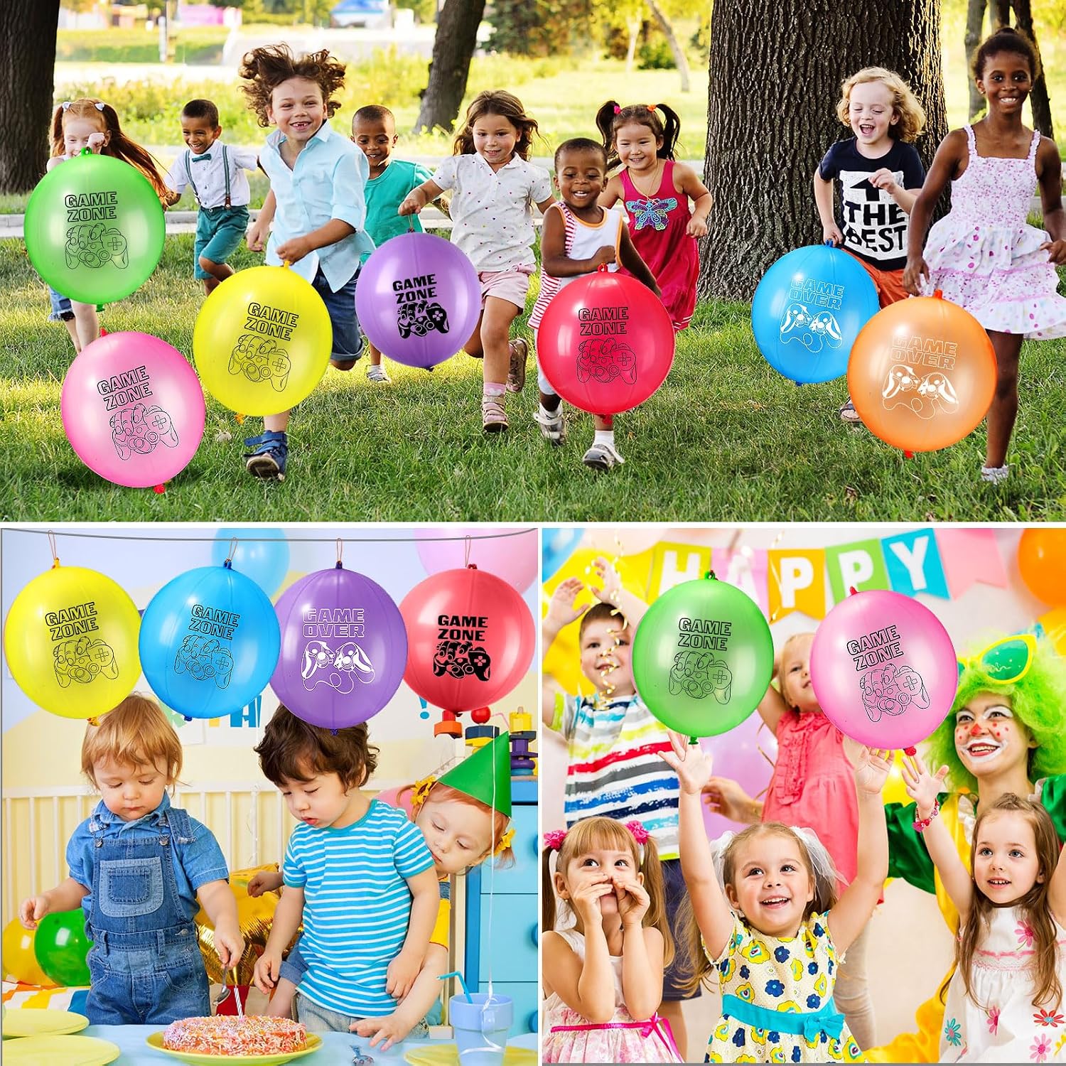 147 Pcs Video Game Party Favors for 12 Kids Gamer Goodie Bag Stuffers for Boys Gaming Birthday Party Supplies with Gift Boxes, VIP Pass, Balloons, Bracelets, Keychains, Badges, 3D Stickers - Image 5