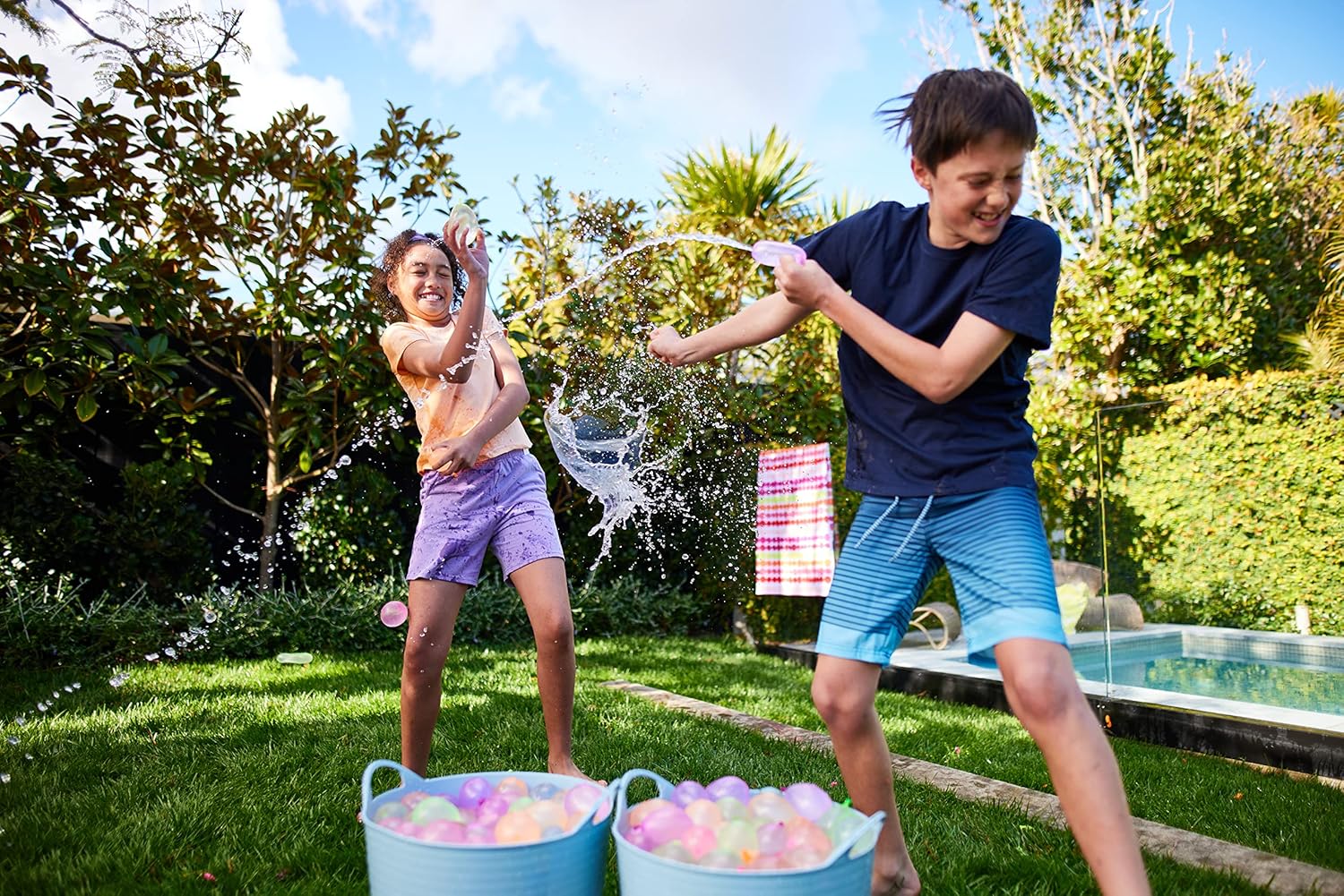 Bunch O Balloons Tropical Party (6 Pack) by ZURU, 200+ Rapid-Filling Self-Sealing Tropical Colored Water Balloons for Outdoor Family, Friends, Children Summer Fun (6 Pack) - Image 6