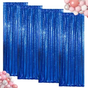 ShinyBeauty Sequin Curtains 4 Panel...