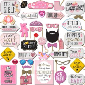 Girl Baby Shower Photo Booth Props ...