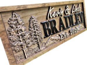 Custom Cabin Mountain Decor, Person...
