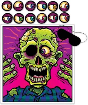 Pin the Eyeball on the Zombie Game