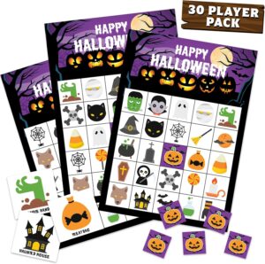 Halloween Bingo for 30 Players - Halloween Party Supplies