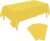 YSYJ 3 Pack Yellow Plastic Tablecloth Disposable Rectangular Table Cloth 54 x 108 Inch Table Cover for Parties