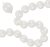 Pearl White Linking Balloons, 100PCS 6 Inch Pearl Color Quick Link Balloons for Making Balloon Wall Heart Arch, Tails Balloon for Wedding Birthday Baby Shower Engagement Graduation Party Decorations