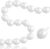 Pearl White Linking Balloons,100pcs 6 Inch Quick Link Long Balloons for Tying Balloon Arch,Tails Balloon Wall,for Wedding Anniversary Engagement Birthday Baby Shower Graduation Party Decorations