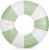 FUNBOY Giant Vintage Green Stripe Inflatable Tube Pool Float with Cup Holder 48″ | Large Pool Float for Adults | Inner Tube Swimming Pool Toys Swim Rings | Pool Lounger Float for Pool Party & Summer