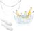 8L Plastic Ice Bucket & Beverage Tub Set- Perfect for Parties, Mimosa Bars, Beer, Wine,Drinks & Cocktails (8L, 2 ice Buckets & 2 ice Scoops)