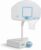 Dunn-Rite Splash & Shoot Pool Basketball Hoop, Adjustable Height Clear Backboard – 200lbs Water-Filled Base, Stainless Steel Rim & Waterproof Basketball, Made in USA, White & Aqua