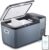 ICECO GO20 Dual Zone 12V Refrigerator, Portable Fridge Freezer with SECOP Compressor, DC 12/24V, AC 100-240V, 0℉ to 50℉, Electric Cooler for Truck, RV, SUV, Outdoor, Driving, 21 Quart, Gray