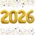 GOER 42 Inch 2026 Gold Foil Number Balloons for 2026 New Year Eve Festival Party Supplies Graduation Decorations