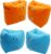 10Leccion 2 Pack Inflatable Arm Floaties for Toddlers, Blow up Water Wings for Kids, Swimming Arm Bands Floatation for Children and Adults 30-150LBS(Blue and Orange)