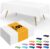 Smiry Disposable Table Cloth – 6 Pack, 54 x 108 Inch Waterproof Rectangle Tablecloths for Parties, Decorative Plastic Table Cover, Leakproof & Sturdy, White