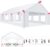 COBIZI 20×30 Outdoor Party Tent Heavy Duty Waterproof Canopy Shelter with 8 Sidewalls & 12 Church Windows, White Powder Coating, Built-in Sandbag Commercial Event Tents for Parties Wedding Patio BBQ