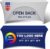 Custom Stretch Spandex Table Cloth with Business Logo 4/5/6/8 FT Personalized Table Cloths for Tradeshow Events/Company/School/Associations/Shop/Church/Club /Society Two Styles (4FT Open Back)