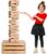 SWOOC Games – Premium Giant Tower Game | 60 Blocks + Storage Crate/Outdoor Table | Stacks up to 5ft | Jumbo Yard Games for Adults and Family | Giant Outdoor Set | Big Backyard Fun | Large Lawn Size
