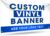 Custom Vinyl Banners and Signs Customize Outdoor, Personalized Banner with Logo Text for Party Birthday, Customized Banner Decoration for Business Graduation Wedding Event 1’x4′
