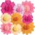 Paper Jazz Hanging Paper Flower Sunflower Honeycomb Party Decoration Pink Orange Spring Garden Themed Summer Party Supplies Large Paper Flower for Wall for Tea Party Baby Shower Wedding.