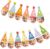 AnyDesign Birthday Hat Hanging Paper Banner Newborn to 12 Months Monthly Milestone Bunting Garland for Home Party Backdrop Photo Props Supplies