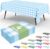 misaya 4 Packs Buffalo Disposable Table Cloth, 54 x 108 Inch Waterproof Plastic Tablecloth, Rectangle Baby Blue and White Checkered Table Covers for Picnic, Birthday, Party, Back to School