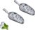Amazing Abby – Elsa – 24-Ounce Aluminum Ice Scoops (Set of 2), Cast Aluminum Utility Scoops, Food-Grade, Good for Home and Commercial Use, NOT Dishwasher-Safe, Hand-Wash Recommended